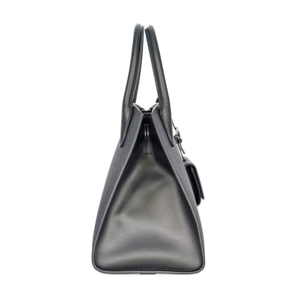 3 Prada Monochrome Shoulder Bag Saffiano Leather Black