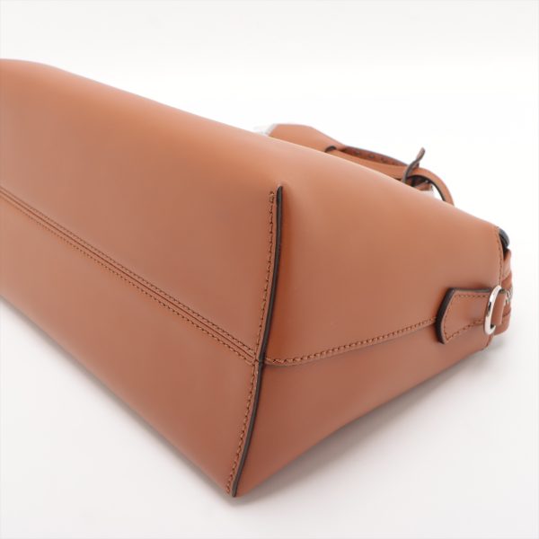 3 Fendi Medium Leather Shoulder Bag Crossbody Brown