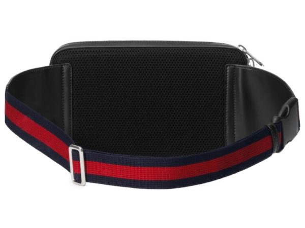 3 Gucci Soft GG Supreme Waist Bag Leather Black