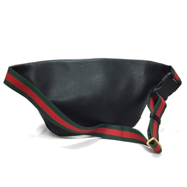 3 Gucci Vintage Logo Body Bag Calfskin Leather Black