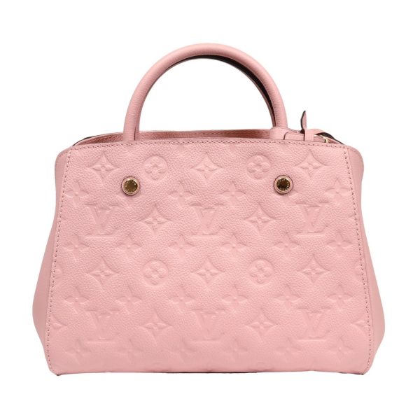 3 Louis Vuitton Montaigne Bb Handbag Monogram Empreinte Pink