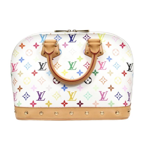 3 Louis Vuitton Alma Handbag Monogram Multicolor