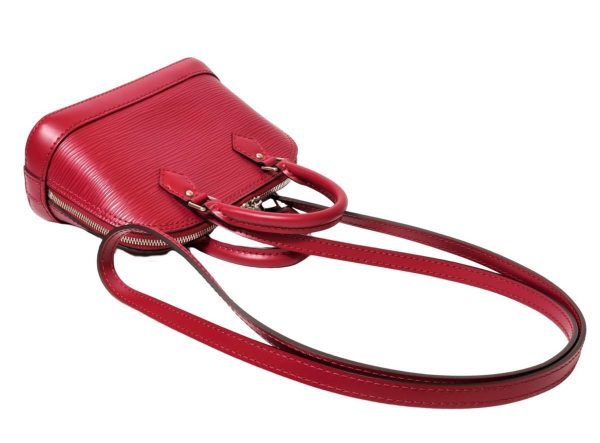 3 Louis Vuitton Nano Alma Shoulder Bag Epi Leather Fuchsia