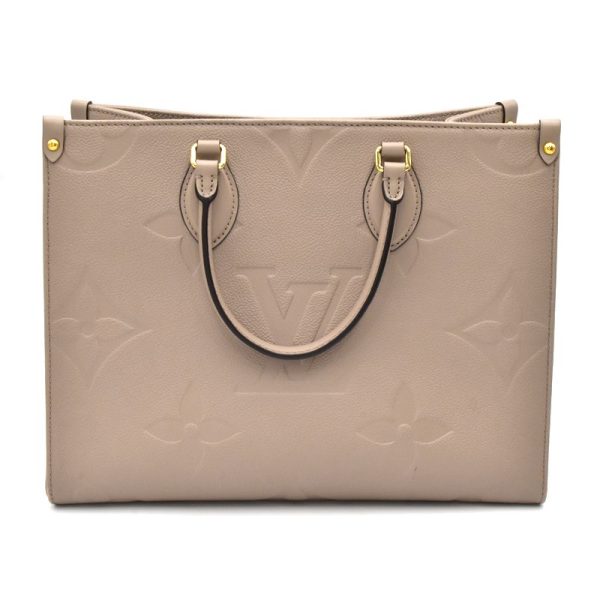 3 Louis Vuitton On the Go MM Monogram Empreinte Shoulder Bag Beige