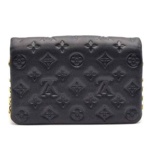 3 Louis Vuitton Pochette Lamb Leather Noir Black