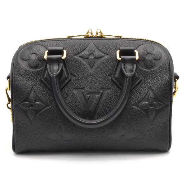 3 Louis Vuitton Speedy Bandouliere 20 Monogram Empreinte Handbag Noir Black