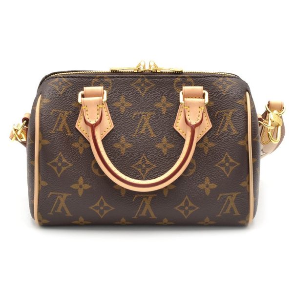 3 Louis Vuitton Speedy Bandouliere 20 Monogram Mini Shoulder Bag Brown