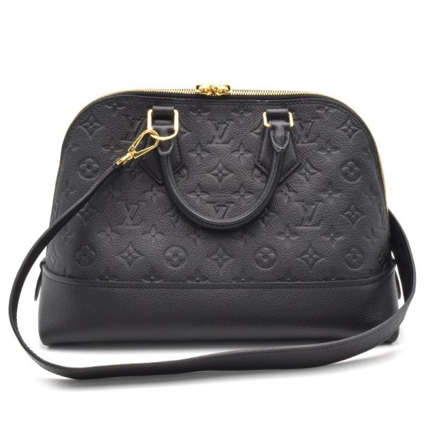 3 Louis Vuitton Neo Alma PM Monogram Empreinte Handbag Noir Black