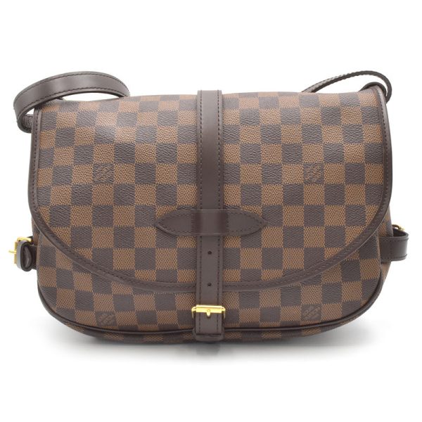 3 Louis Vuitton Saumur 30 Damier Ebene Shoulder Bag Brown