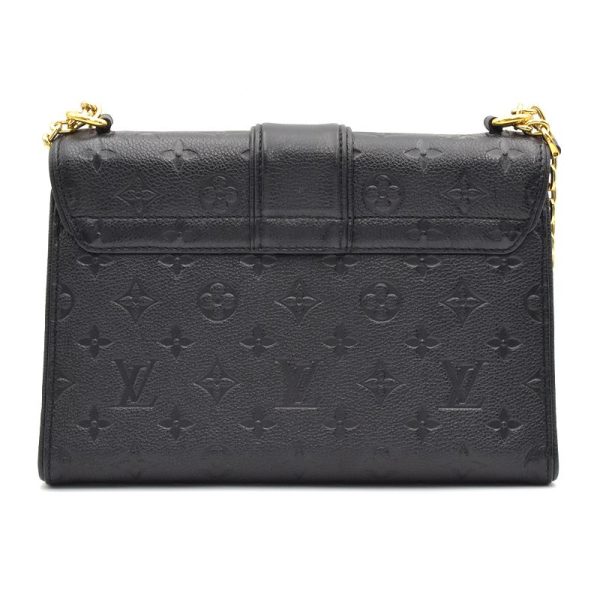 3 Louis Vuitton Saint Sulpice PM Leather Chain Shoulder Bag Noir Black