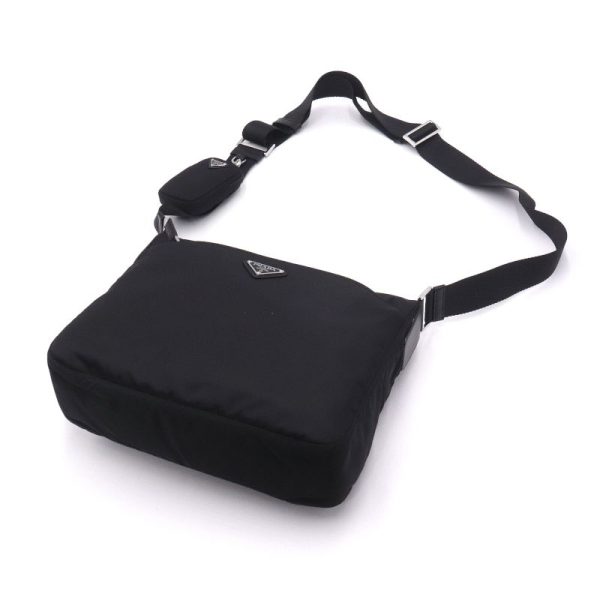 3 Prada Shoulder Bag Nylon Nero Black