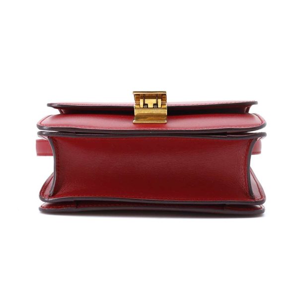 3 Celine Classic Box Leather Small Shoulder Bag Red