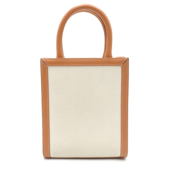 3 Celine Mini Birdicabas Cotton Calfskin Tote Bag Tan