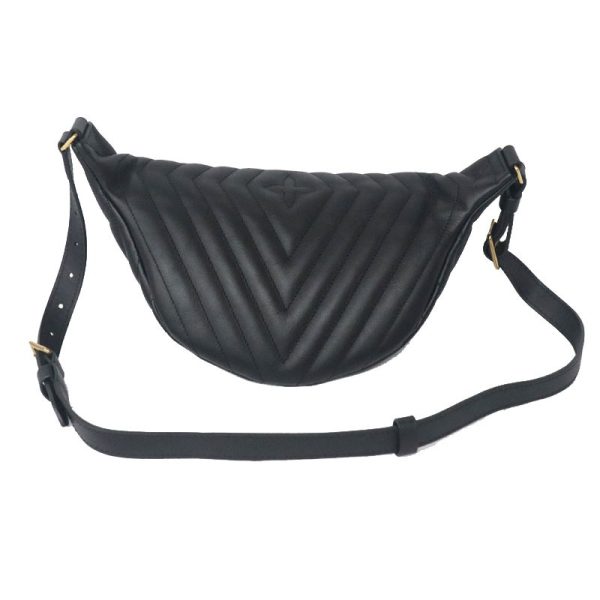 3 Louis Vuitton New Wave Bum Body Bag Leather Black