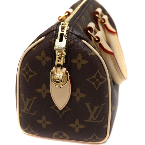 3 Louis Vuitton Speedy Bandouliere 20 Handbag Shoulder Bag Monogram Canvas Brown