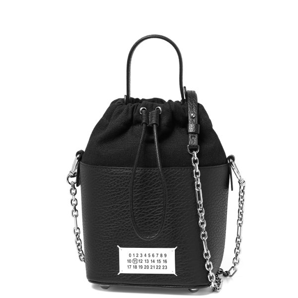 31863 0 Maison Margiela Bag for Women Line 11 Shoulder Bucket Bag Small 5AC Black