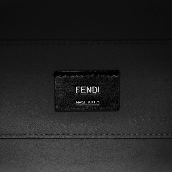 32385 5 FENDI Mens AMAC F0GXN Tote Bag Shoulder Handbag Small Black