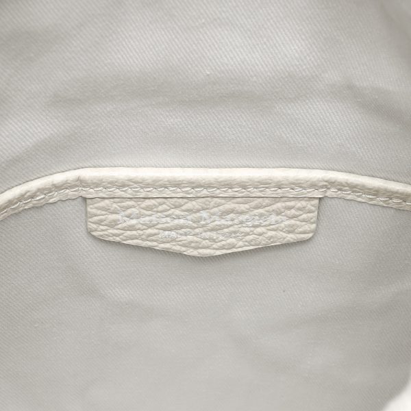 32448 6 Maison Margiela Shoulder Bucket Bag for Women Line 11 Small 5AC White