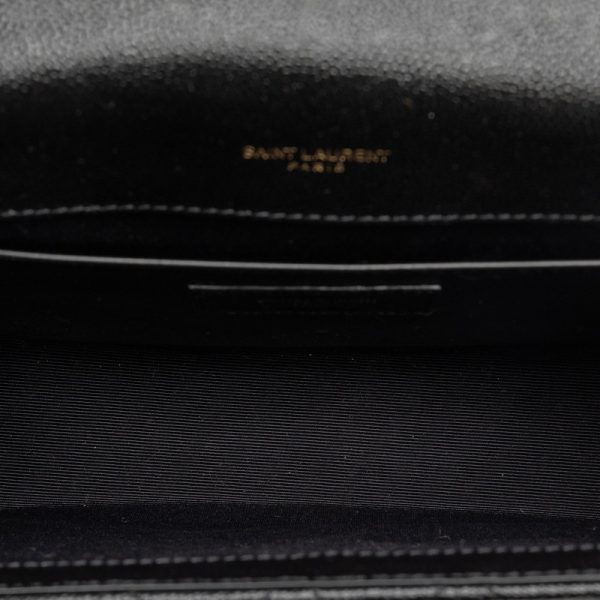 4 Saint Laurent Medium Chain Shoulder Bag Black