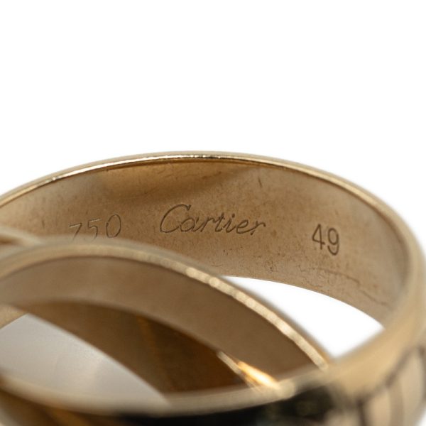 4 Cartier Trinity Christmas Limited Ring Ring Yellow Gold