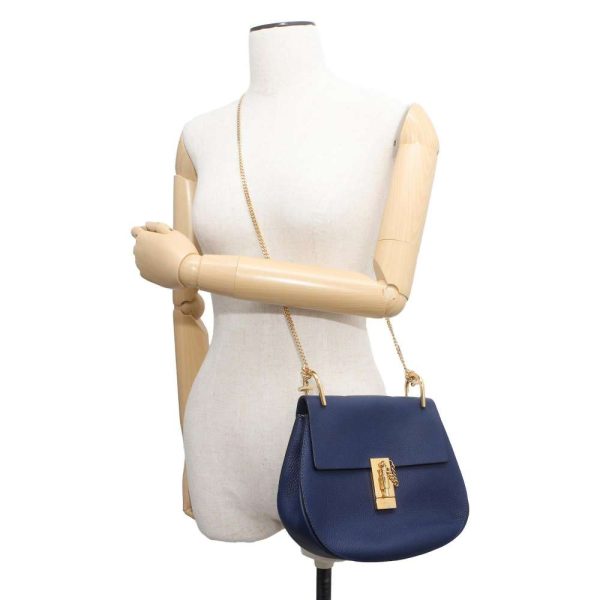 4 Chloe Chain Shoulder Bag Drew Chloe Bag Navy