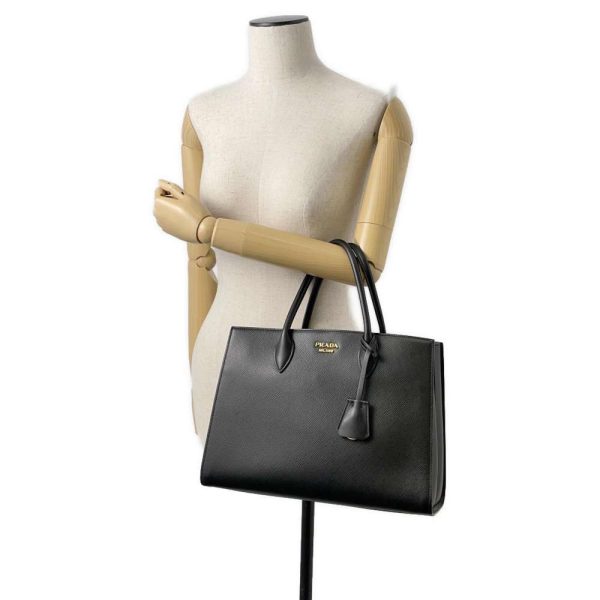 4 Prada Handbag Sofiette Leather Shoulder Bag Black