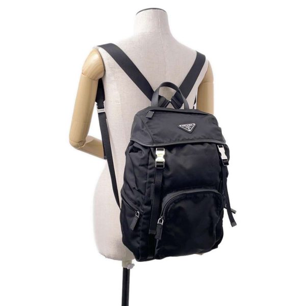 4 Prada Backpack Re Nylon Nylon Black