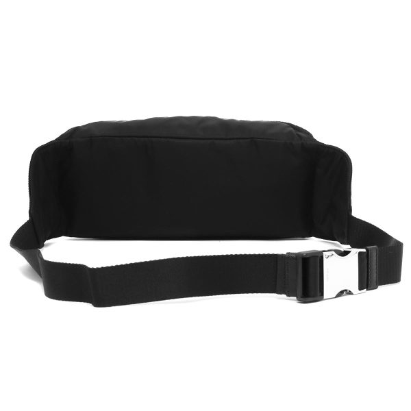 4 Prada Waist Bag Tessuto Saffiano Triangle Logo Plate Black