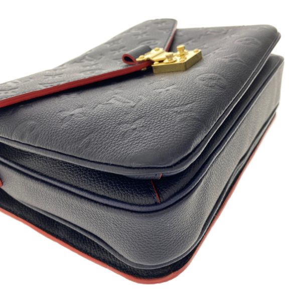 4 Louis Vuitton Monogram Pochette Metis MM Marine Rouge