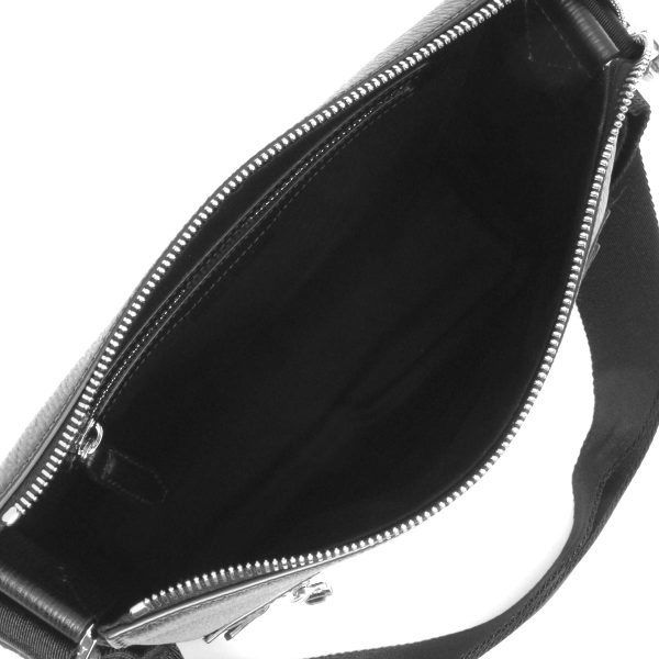 4 Salvatore Ferragamo Shoulder Bag Revival Genuine Leather Black