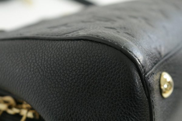 4 Louis Vuitton Monogram Empreinte Montaigne BB Handbag Noir Black