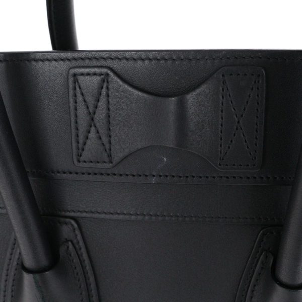 4 Celine Luggage Mini Shopper Shoulder Bag Black