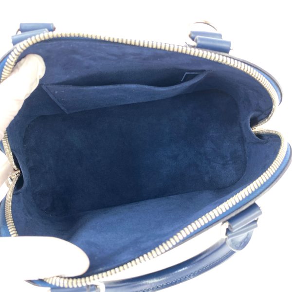 4 Louis Vuitton Epi Alma BB Handbag Andigo Blue