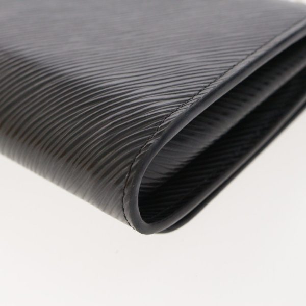 4 Louis Vuitton Epi Portefeuille Twist Chain Shoulder Bag Noir Black