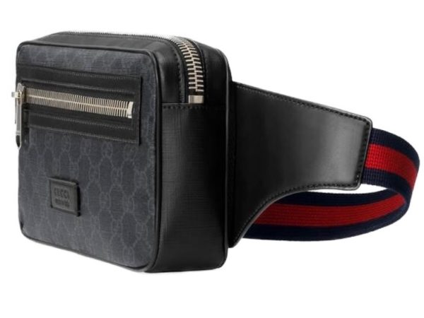 4 Gucci Soft GG Supreme Waist Bag Leather Black