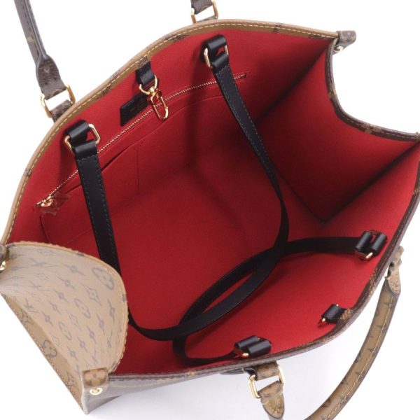 4 Louis Vuitton On the Go MM Monogram Handbag Brown