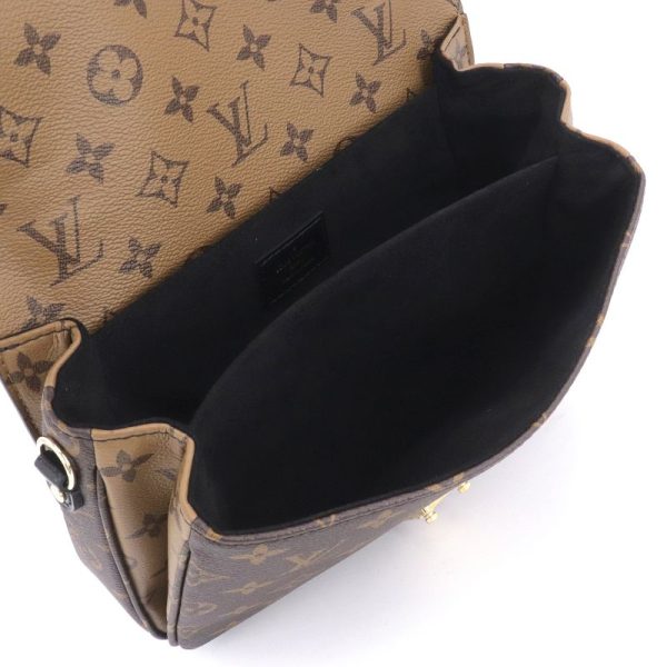 4 Louis Vuitton Pochette Metis MM Monogram Reverse Shoulder Bag Brown