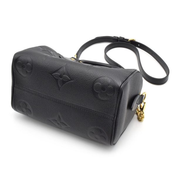 4 Louis Vuitton Speedy Bandouliere 20 Monogram Empreinte Handbag Noir Black