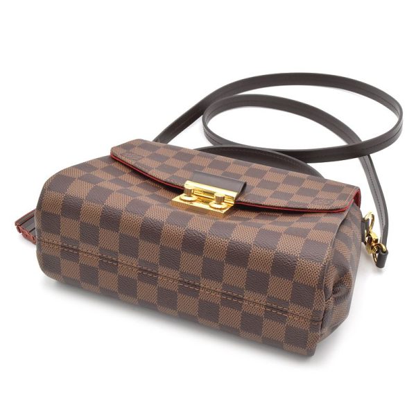 4 Louis Vuitton Croisette Damier Ebene Handbag Brown