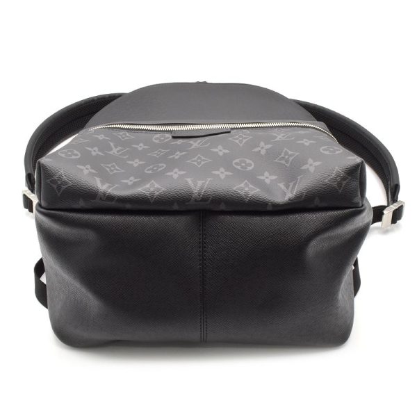 4 Louis Vuitton Discovery Backpack Taiga Leather Monogram Eclipse Noir Black