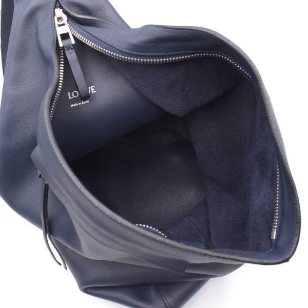 4 Loewe Anton Sling Calfskin Shoulder Bag Navy