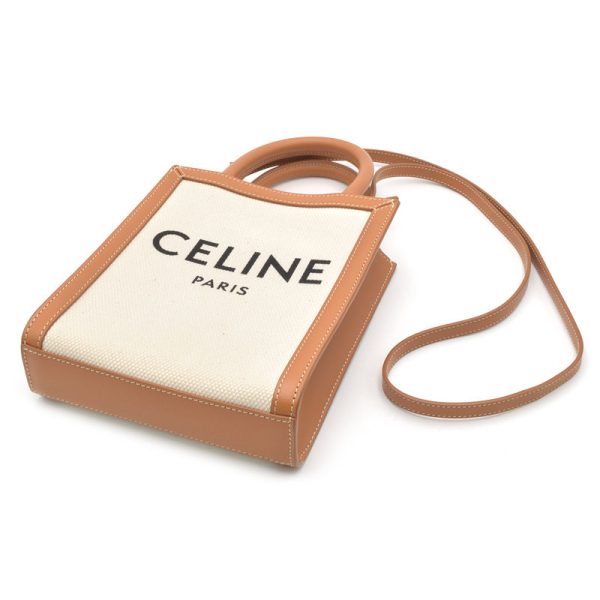 4 Celine Mini Birdicabas Cotton Calfskin Natural Tan