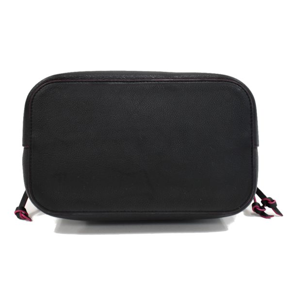 4 Louis Vuitton Lockme Bucket Shoulder Bag Leather Noir BlackPink