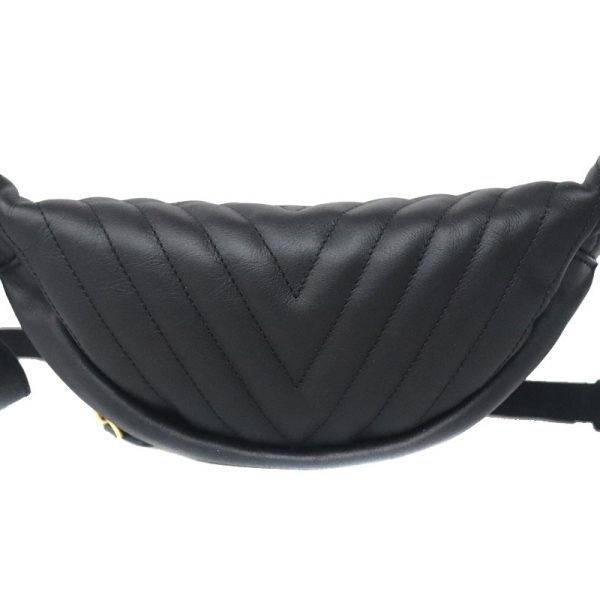 4 Louis Vuitton New Wave Bum Body Bag Leather Black