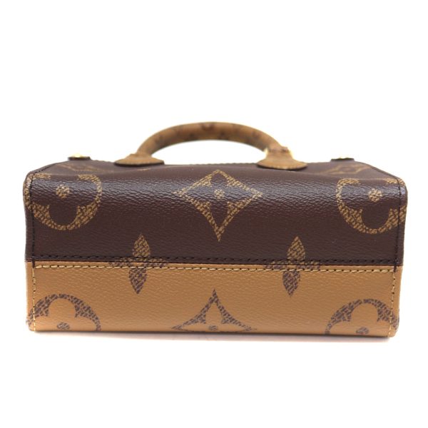 4518 6 Louis Vuitton On the Go BB Monogram Reverse Bag Brown