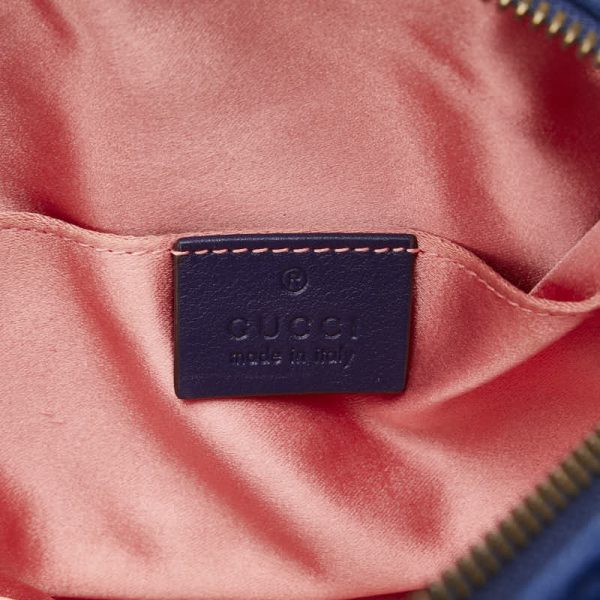 5 Gucci GG Marmont Quilted Waist Bag Belt Bag Navy