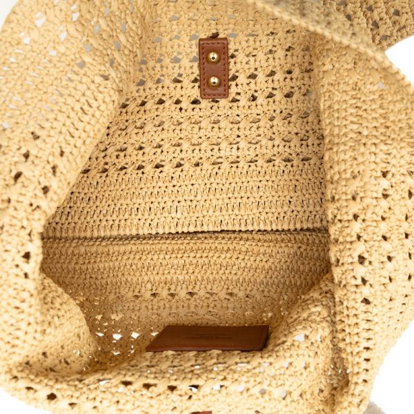 5 Saint Laurent Hobo Bag Basket Tote Bag Beige