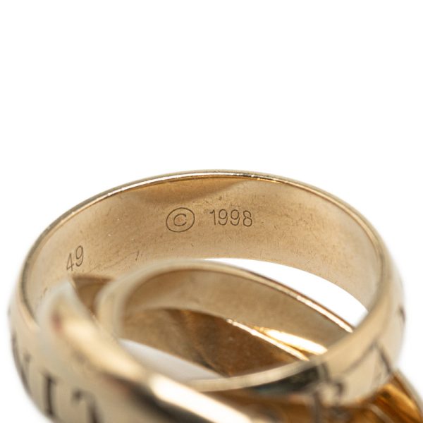 5 Cartier Trinity Christmas Limited Ring Ring Yellow Gold