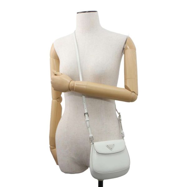 5 Prada Handbag Leather Shoulder Bag Mini Bag White