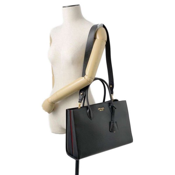 5 Prada Handbag Sofiette Leather Shoulder Bag Black